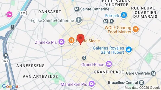 Apartments for rent i Stad Brussel - kort over placeringen