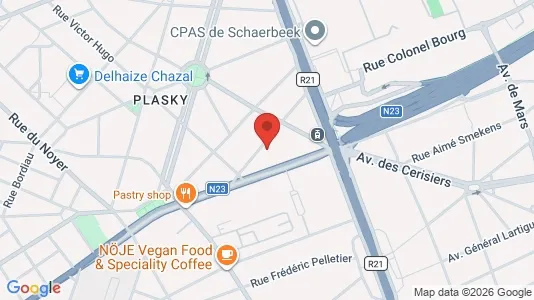 Apartments for rent i Brussels Schaarbeek - kort over placeringen