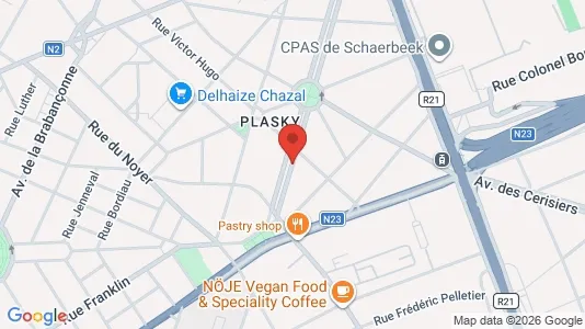 Apartments for rent i Brussels Schaarbeek - kort over placeringen