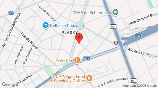 Apartments for rent i Brussels Schaarbeek - kort over placeringen