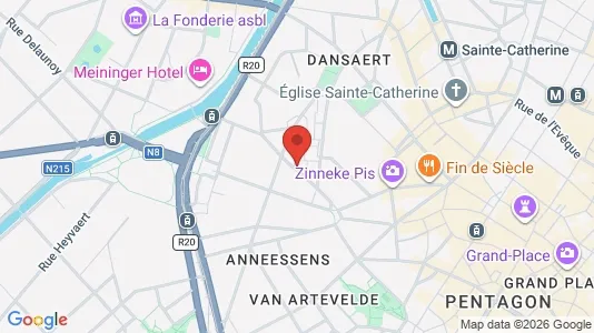 Apartments for rent i Stad Brussel - kort over placeringen