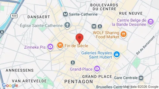 Apartments for rent i Stad Brussel - kort over placeringen