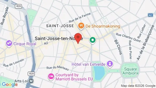 Apartments for rent i Brussels Sint-Joost-ten-Node - kort over placeringen