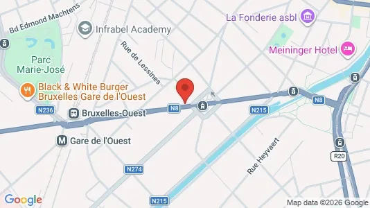 Apartments for rent i Brussels Sint-Jans-Molenbeek - kort over placeringen