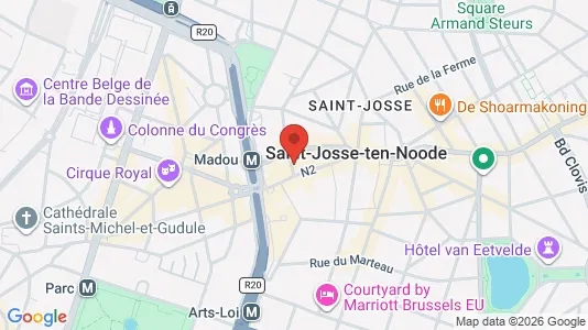 Apartments for rent i Brussels Sint-Joost-ten-Node - kort over placeringen