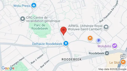 Apartments for rent i Brussels Sint-Lambrechts-Woluwe - kort over placeringen