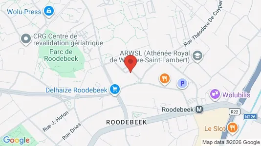 Apartments for rent i Brussels Sint-Lambrechts-Woluwe - kort over placeringen