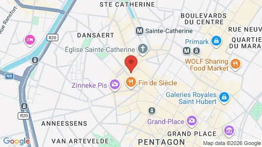 Apartments for rent i Stad Brussel - kort over placeringen