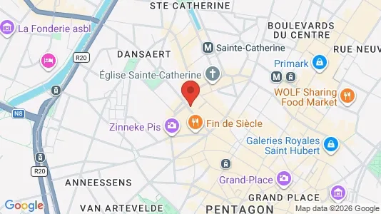 Apartments for rent i Stad Brussel - kort over placeringen