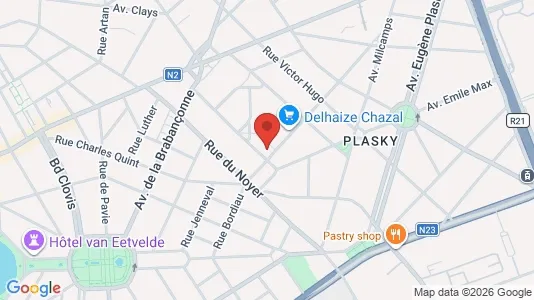 Apartments for rent i Brussels Schaarbeek - kort over placeringen