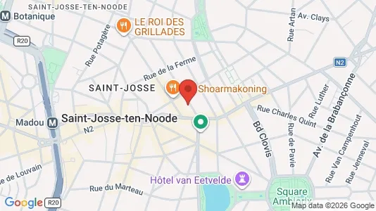 Apartments for rent i Brussels Sint-Joost-ten-Node - kort over placeringen