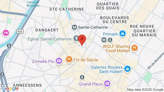 Apartments for rent i Stad Brussel - kort over placeringen