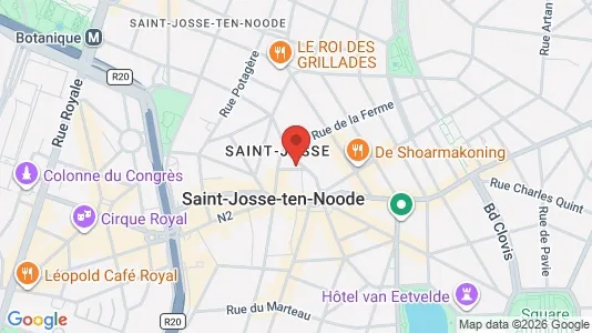 Apartments for rent i Brussels Sint-Joost-ten-Node - kort over placeringen