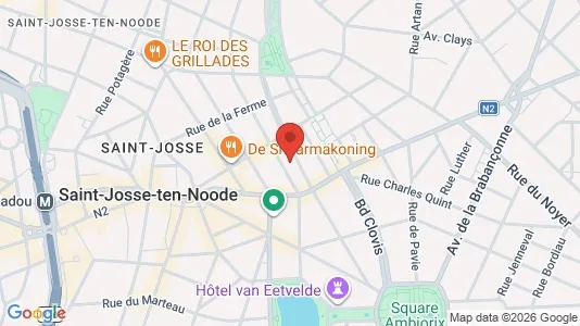 Apartments for rent i Brussels Sint-Joost-ten-Node - kort over placeringen