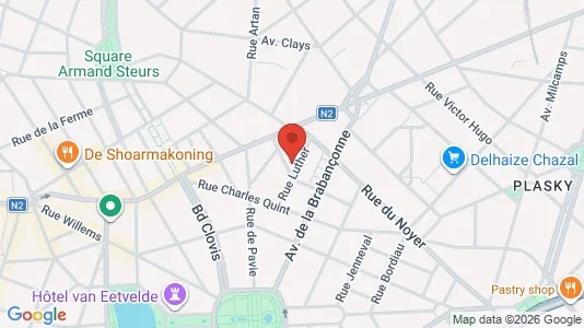 Apartments for rent i Stad Brussel - kort over placeringen
