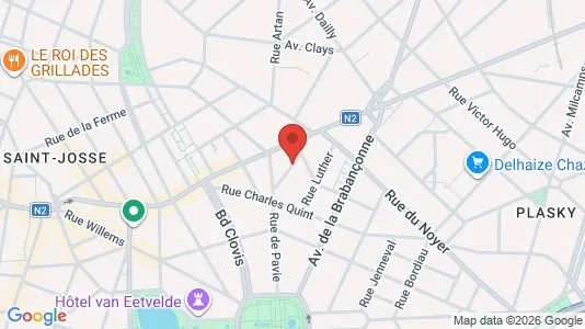 Apartments for rent i Stad Brussel - kort over placeringen