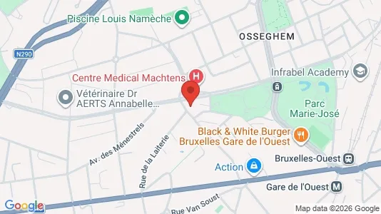 Apartments for rent i Brussels Sint-Jans-Molenbeek - kort over placeringen