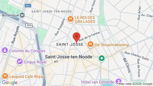 Apartments for rent i Brussels Sint-Joost-ten-Node - kort over placeringen