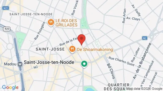 Apartments for rent i Brussels Sint-Joost-ten-Node - kort over placeringen