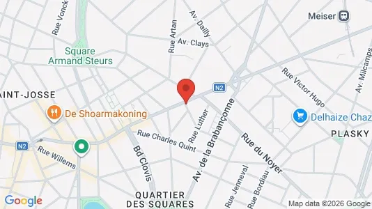 Apartments for rent i Brussels Schaarbeek - kort over placeringen