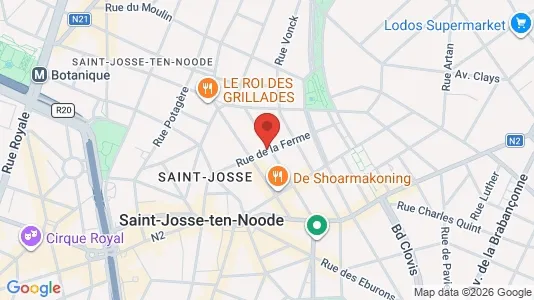 Apartments for rent i Brussels Sint-Joost-ten-Node - kort over placeringen