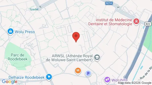 Apartments for rent i Brussels Sint-Lambrechts-Woluwe - kort over placeringen