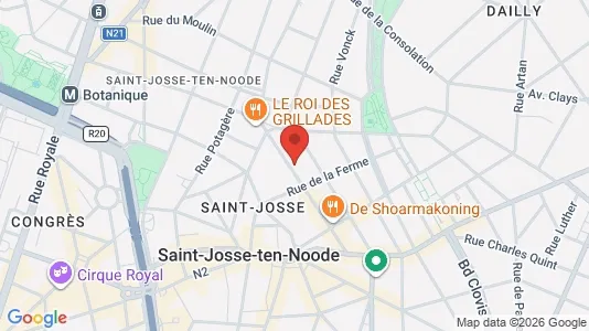 Apartments for rent i Brussels Sint-Joost-ten-Node - kort over placeringen