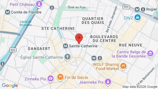 Apartments for rent i Stad Brussel - kort over placeringen