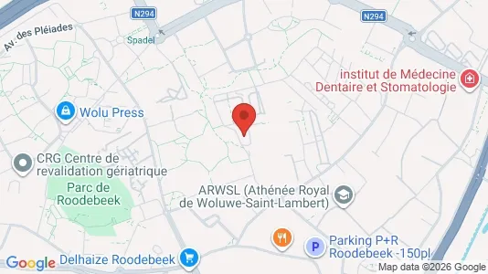Apartments for rent i Brussels Sint-Lambrechts-Woluwe - kort over placeringen