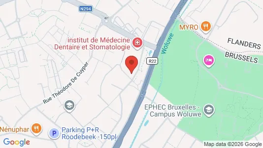Apartments for rent i Brussels Sint-Lambrechts-Woluwe - kort over placeringen