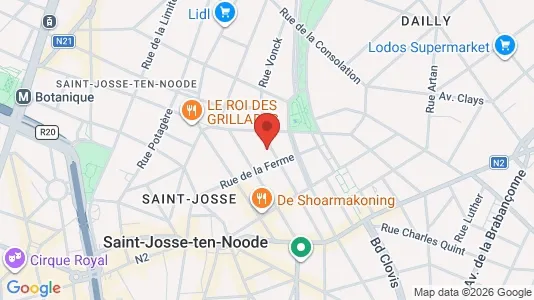 Apartments for rent i Brussels Sint-Joost-ten-Node - kort over placeringen