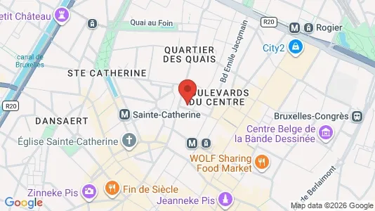 Apartments for rent i Stad Brussel - kort over placeringen