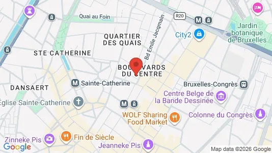 Apartments for rent i Stad Brussel - kort over placeringen