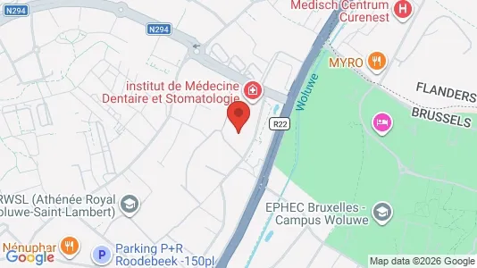 Apartments for rent i Brussels Sint-Lambrechts-Woluwe - kort over placeringen