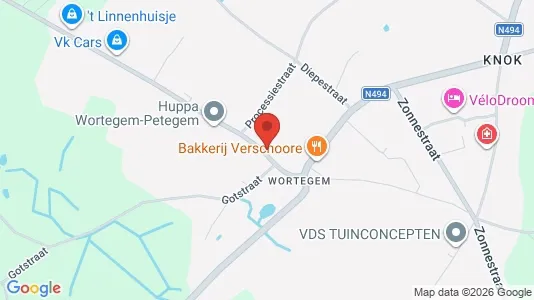 Apartments for rent i Wortegem-Petegem - kort over placeringen