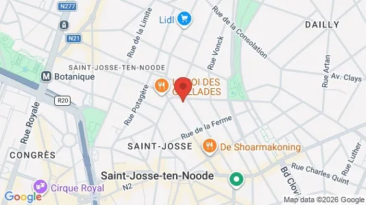 Apartments for rent i Brussels Sint-Joost-ten-Node - kort over placeringen