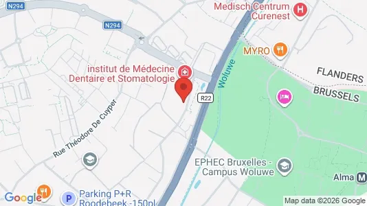 Apartments for rent i Brussels Sint-Lambrechts-Woluwe - kort over placeringen