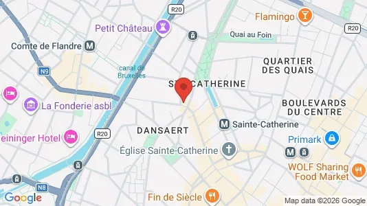 Apartments for rent i Stad Brussel - kort over placeringen