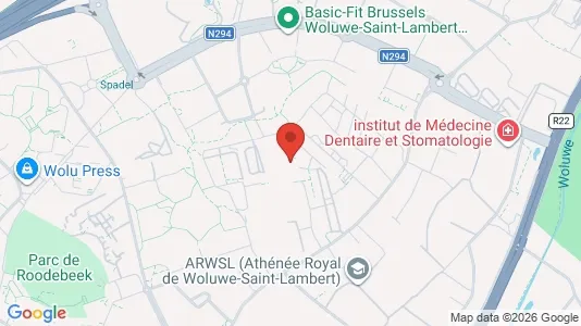 Apartments for rent i Brussels Sint-Lambrechts-Woluwe - kort over placeringen