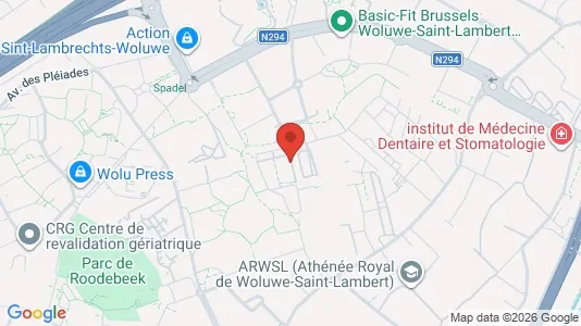 Apartments for rent i Brussels Sint-Lambrechts-Woluwe - kort over placeringen