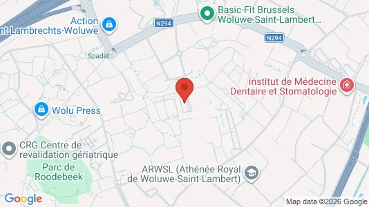 Apartments for rent i Brussels Sint-Lambrechts-Woluwe - kort over placeringen