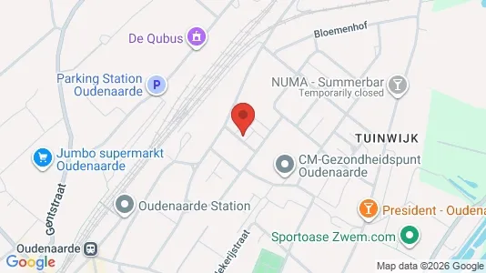 Apartments for rent i Oudenaarde - kort over placeringen