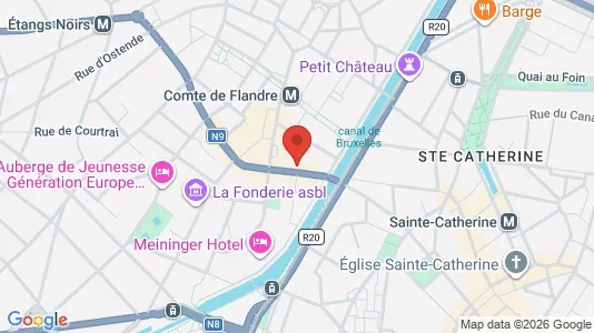 Apartments for rent i Brussels Sint-Jans-Molenbeek - kort over placeringen