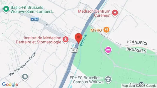 Apartments for rent i Brussels Sint-Lambrechts-Woluwe - kort over placeringen