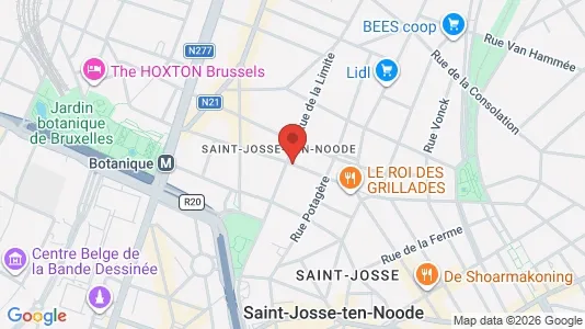 Apartments for rent i Brussels Sint-Joost-ten-Node - kort over placeringen