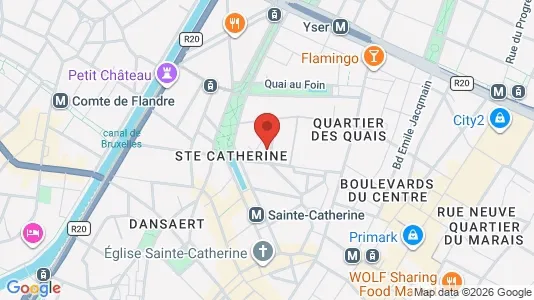Apartments for rent i Stad Brussel - kort over placeringen