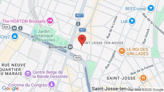 Apartments for rent i Brussels Sint-Joost-ten-Node - kort over placeringen