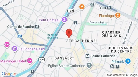 Apartments for rent i Stad Brussel - kort over placeringen