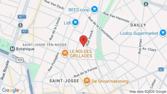 Apartments for rent i Brussels Sint-Joost-ten-Node - kort over placeringen