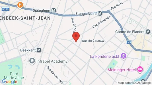 Apartments for rent i Brussels Sint-Jans-Molenbeek - kort over placeringen